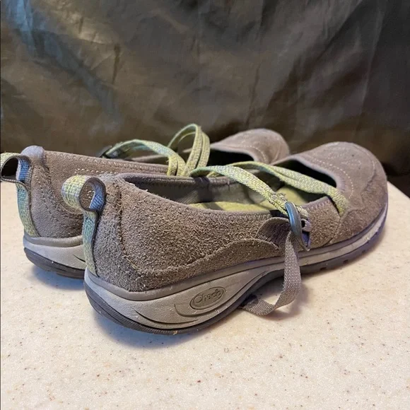 Chaco Petaluma Mary Jane Walking Trail Shoes Olive Women 9 Preowned USED - Picture 5 of 8